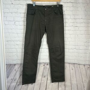 MAVI Men's Size 36/34 Zach Straight Leg Khaki Chino Pants Stretch Green Jeans